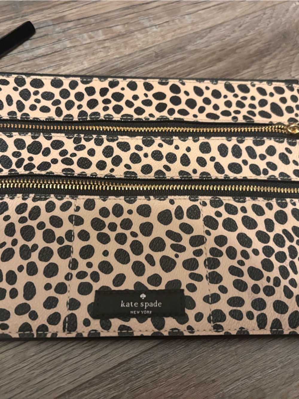 Kate Spade Leopard Print travel Jewelry pouch